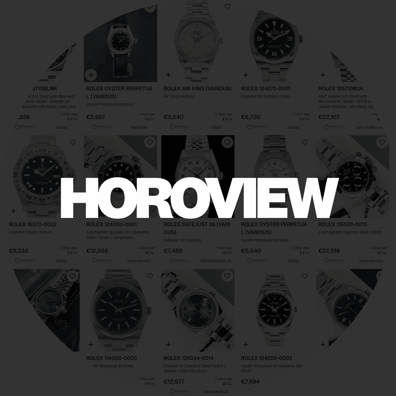Horoview, the watch search engine behind WatchID